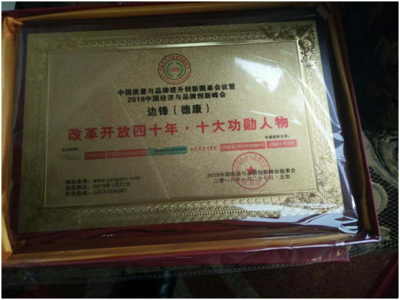 環(huán)球國際典當投資置業(yè)集團CEO邊鋒(德康)獲:十大功勛人物前.